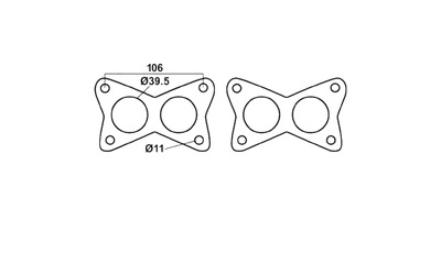 MANIFOLD GASKET - Nissan Pintara U12 2.4L KA24E