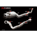 SUBARU WRX XFORCE 3" RAW STAINLESS TURBO BACK EXHAUST SYSTEM TWIN TIPS