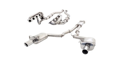 Extractors & Twin 3" Exhaust - Mustang GT S550 FM Fastback 5.0L (8/2014-7/2017)