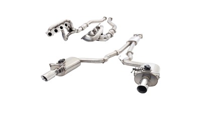 Extractors & Twin 3" VAREX Exhaust - Mustang GT S550 FM Fastback 5.0L (2014-7/17)