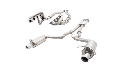 Extractors & Twin 3" Exhaust - Mustang GT S550 FM Fastback 5.0L (8/2014-7/2017)