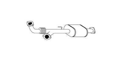 Standard Front Muffler - Toyota Landcruiser Prado VZJ95 3.4L V6