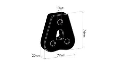 Exhaust Rubber Mount - Mitsubishi Triton ME-MK Ute (1986-2006)