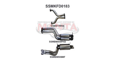 Twin 3" Cat Back Exhaust - Ford Falcon FG 5.4L V8 Sedan (2008-10)