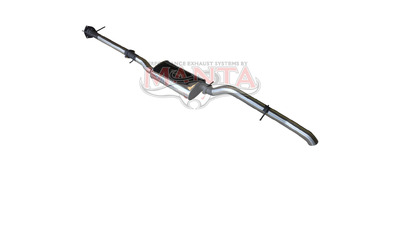 3" DPF Back Exhaust - Ford Ranger Next Gen T6 3.0L V6 TD - Stainless