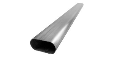 2.5" OVAL Exhaust Pipe Tube - 1.5mm Wall x 1 MTR