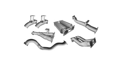 Twin 4" DPF Back Exhaust - Landcruiser 79 Series VDJ79 4.5L Dual Cab Ute (2016>)