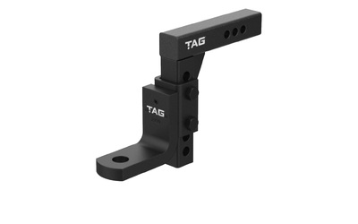 TOWBALL MOUNT - Adjustable Heavy Duty 90 Degree Face 50mm Square Hitch